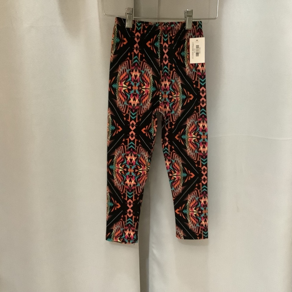 Leggings Kid’s Fits Age 3-5 Elastic Waistband Vivid Pattern